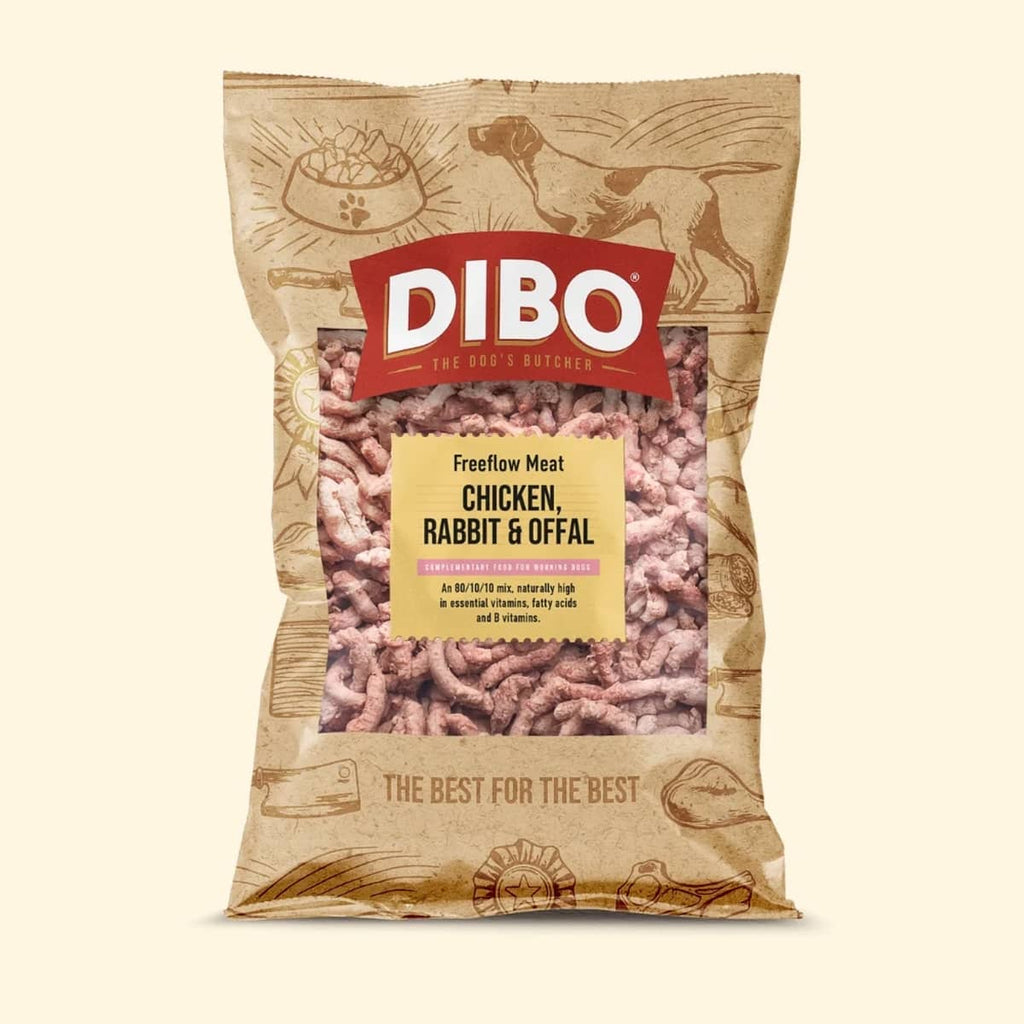 DIBO Chicken, Rabbit & Offal Freeflow Meat 1kg