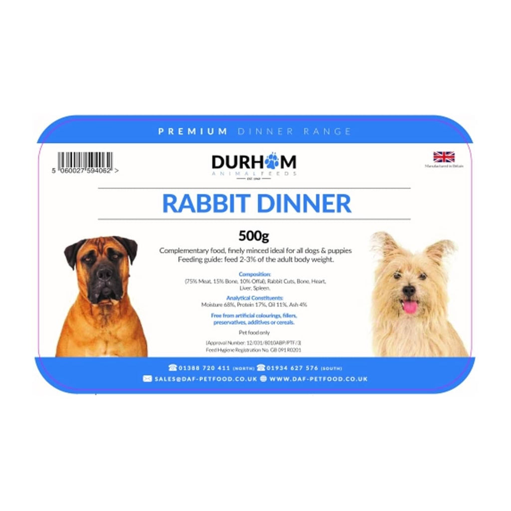 Durham Rabbit Dinner 500g
