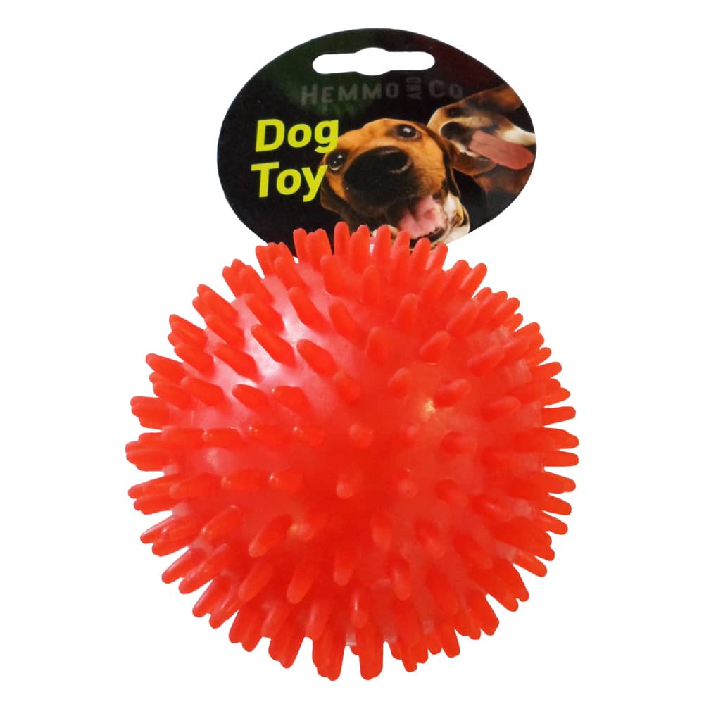 Hem & Boo 10cm Spiky Ball with Tennis Ball Inside Dog Toy