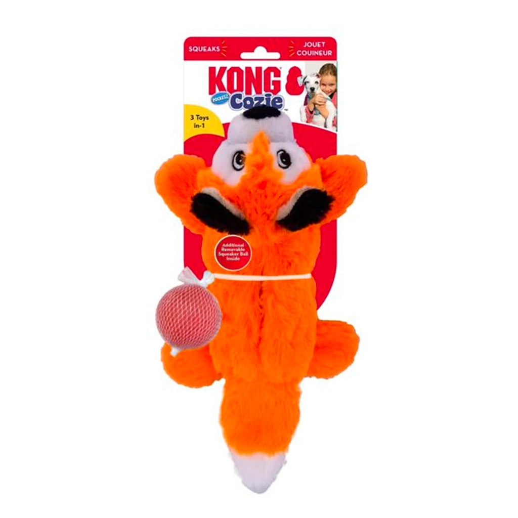 KONG Cozie Pocketz Fox Medium