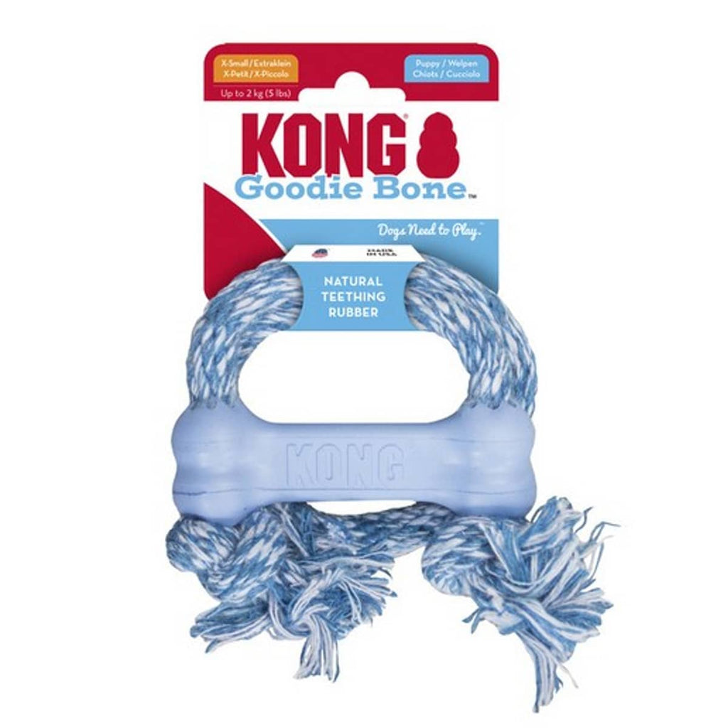 KONG Puppy Goodie Bone On Rope Extra Small