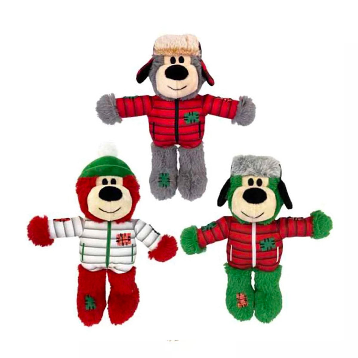 Kong Christmas Holiday Wild Knot Bear S/M Animal Station Ltd