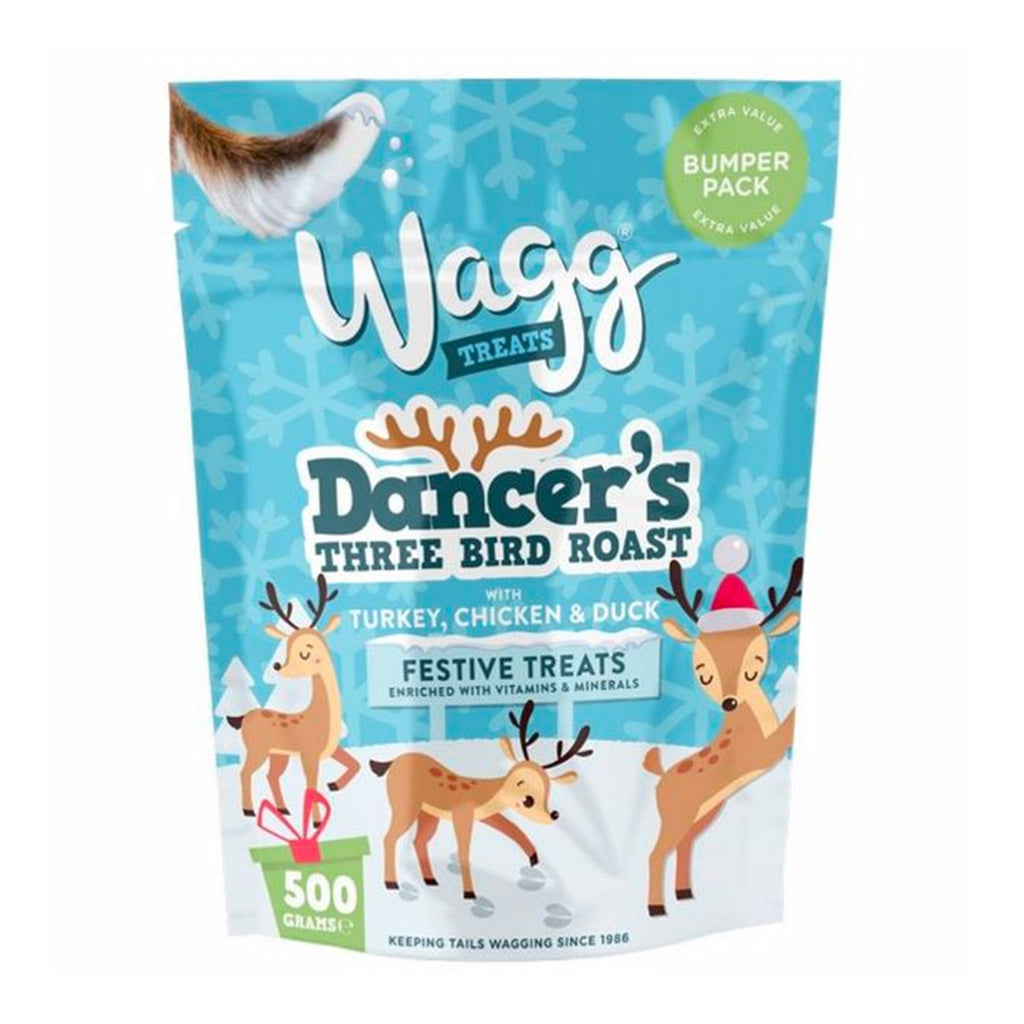 Wagg Treats Bumper Pack Dancer's Three Bird Roast 500g