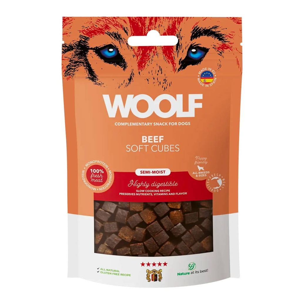 Woolf Beef Soft Cubes 100g