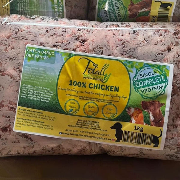Totally Natural 100 Chicken Complete 1kg Animal Station Ltd