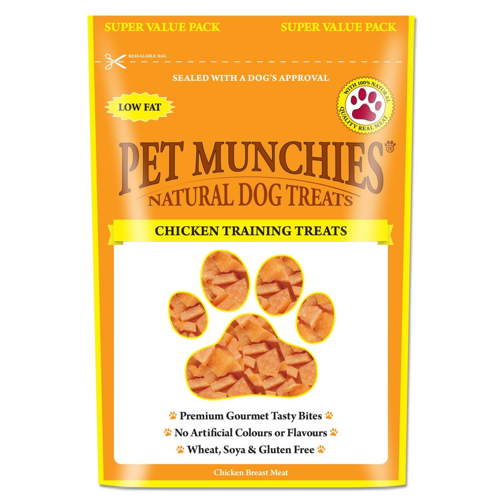 Pet Munchies Natural Chicken Training Treats Super Value Pack