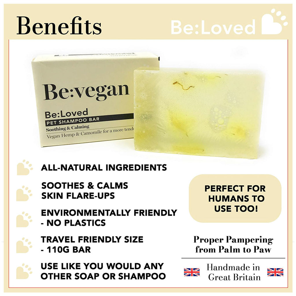 Be:Loved Be:Vegan Soothing & Calming Shampoo Bar 100g