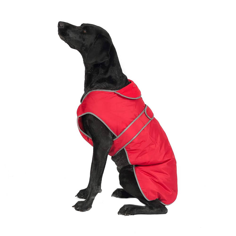 Ancol Muddy Paws All Weather Stormguard Coat Poppy Red S/M