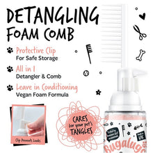 Load image into Gallery viewer, Bugalugs 2 in 1 Detangle &amp; Conditioning Foam Comb 150ml