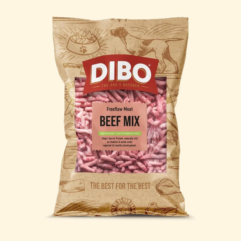 DIBO 100% Beef Mix Complete Freeflow Meat 1kg