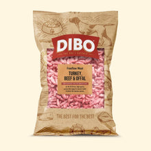 Load image into Gallery viewer, DIBO Turkey, Beef &amp; Offal Freeflow Meat 1kg