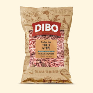 DIBO Turkey & Tripe Freeflow Meat 1kg