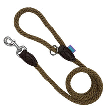 Load image into Gallery viewer, Hem &amp; Boo Dog &amp; Co Soft Touch Rope Trigger Leads – Thin Khaki