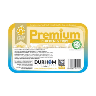 Durham Chicken & Tripe Dinner, with Fruit & Veg 500g