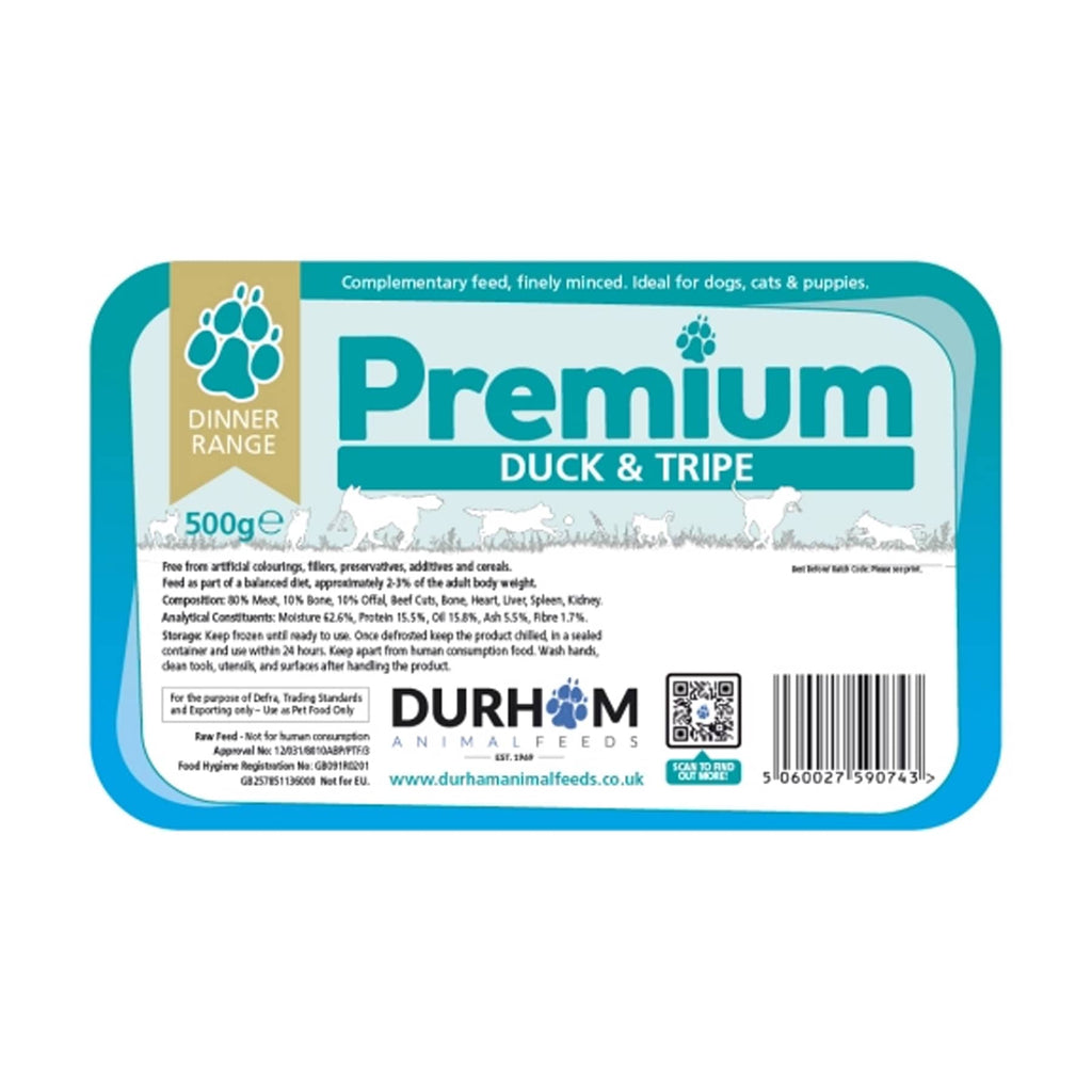 Durham Duck & Tripe Premium Dinner 500g