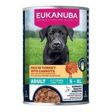 Load image into Gallery viewer, Eukanuba Adult Turkey &amp; Carrot Wet Dog Food Can 400g