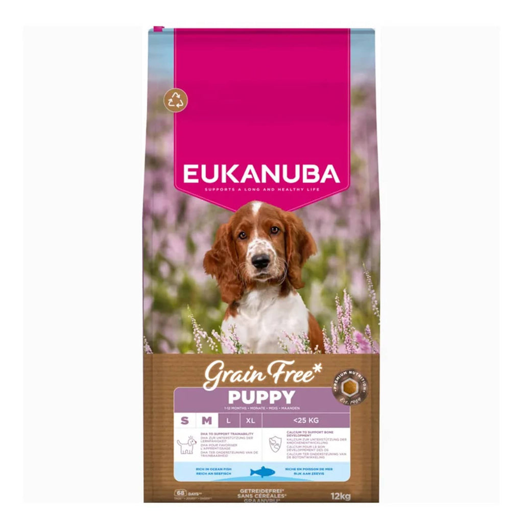 Eukanuba Grain Free Puppy Small & Medium Breed - Ocean Fish 12kg