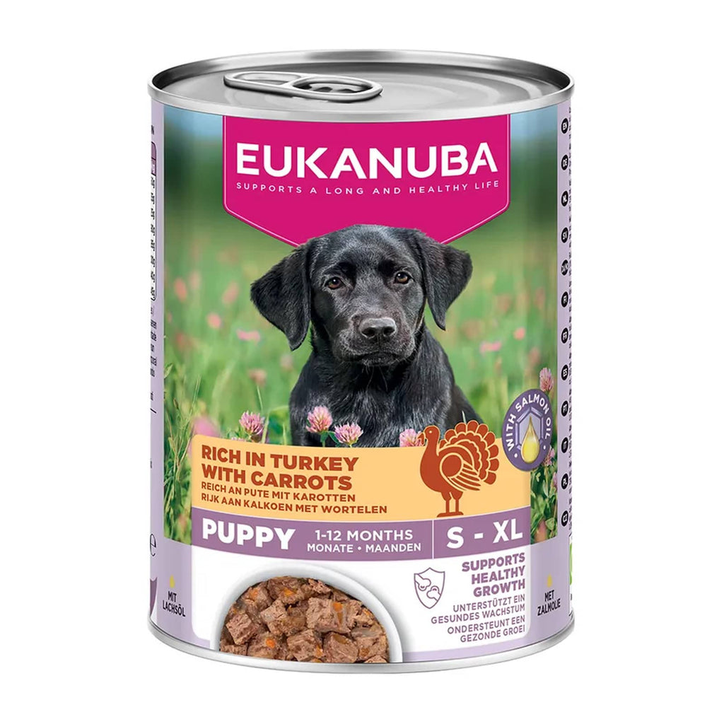 Eukanuba Puppy Rich in Turkey with Carrots Wet Dog Food 400g