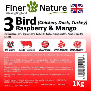 Finer by Nature 3 Bird Raspberry & Mango