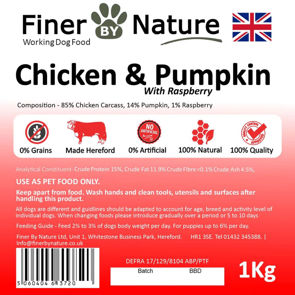 Finer by Nature Chicken & Pumpkin with Raspberry 1kg