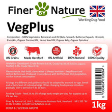 Load image into Gallery viewer, Finer by Nature Veg Plus 1kg