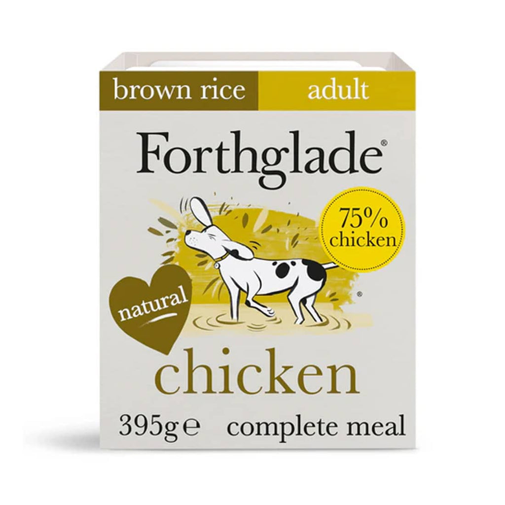 Forthglade Adult Chicken With Brown Rice & Vegetables Natural Wet Dog Food 395g