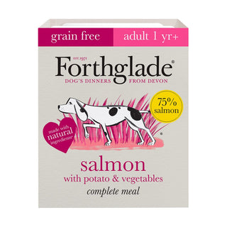 Forthglade Complete Grain Free Adult Trays - Salmon with Potato & Veg 395g