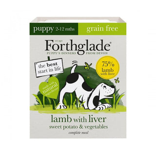 Forthglade Grain Free Lamb With Liver & Vegetables Complete Puppy Wet Dog Food 395g