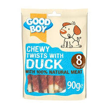 Load image into Gallery viewer, Good Boy Dog Chewy Twists with Duck 8-Pack