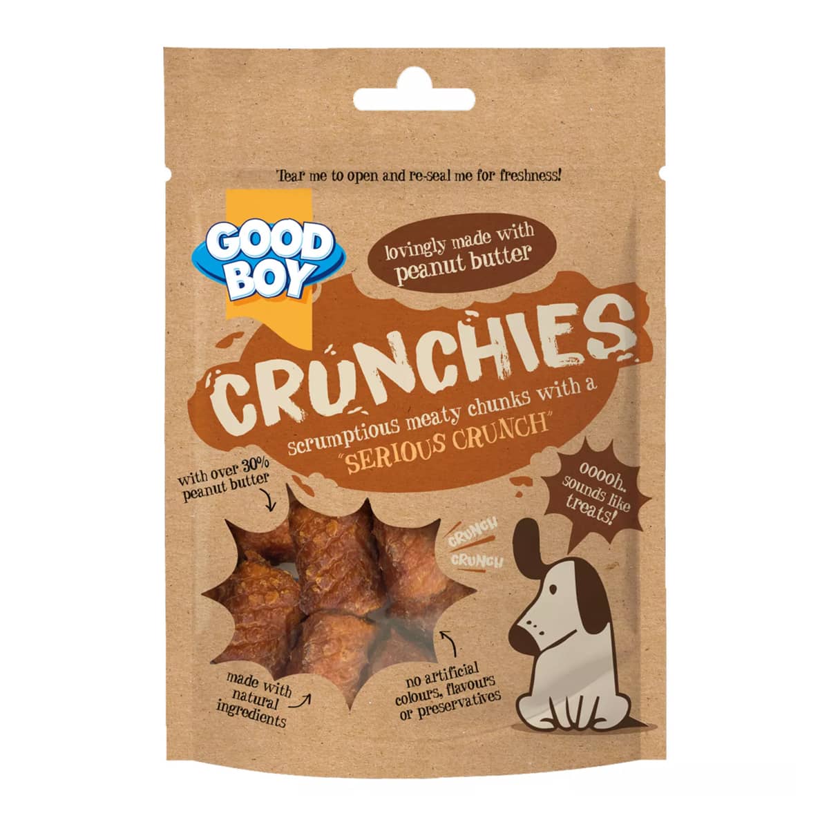 Good Boy Peanut Butter Crunchies Dog Treats 54g Animal Station Ltd