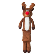 Load image into Gallery viewer, Happy Pet Squeaky Reindeer Soft Dog Toy