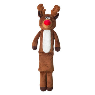 Happy Pet Squeaky Reindeer Soft Dog Toy