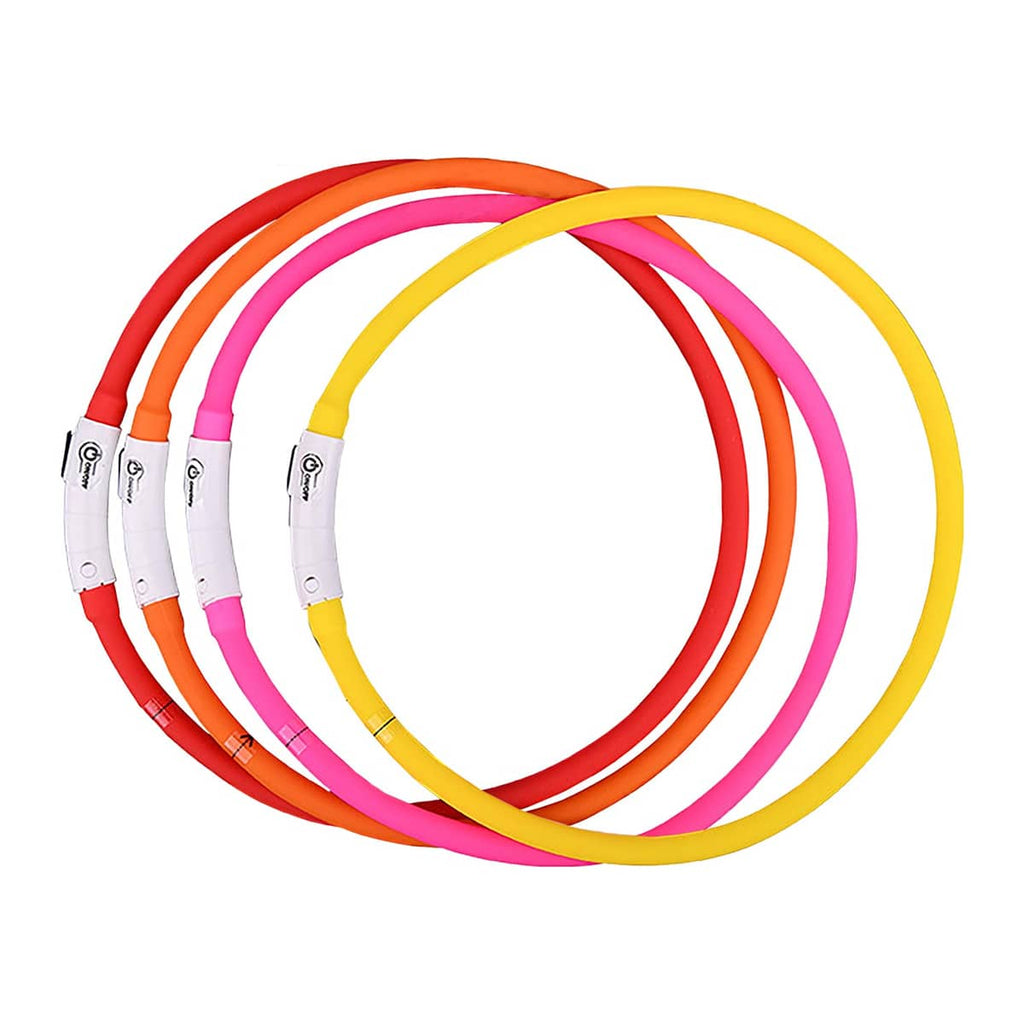 Hem & Boo Flashing Dog Collar – LED Safety for Night Walks