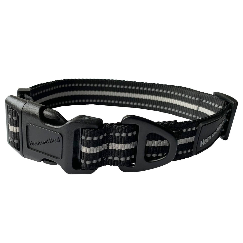 Hem and Boo Sport Collar Black Large
