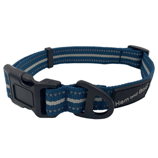 Hem and Boo Sport Dog Collar Blue
