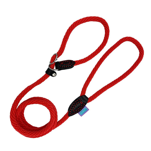 Hem and Boo Thin Soft Touch Rope Slip Lead – 150cm Red – Animal Station Ltd