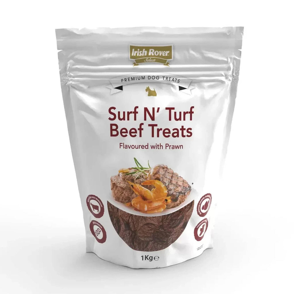 Irish Rover Surf N' Turf Beef Dog Treats, 1kg