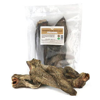 JR Pet Products Large Venison Ears With Hair