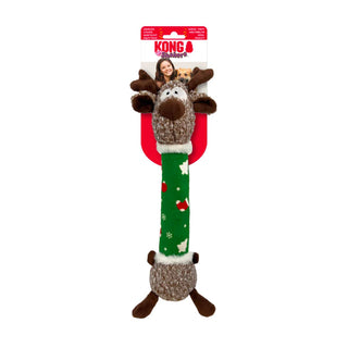 KONG Christmas Holiday Shaker Luvs Reindeer Medium Green