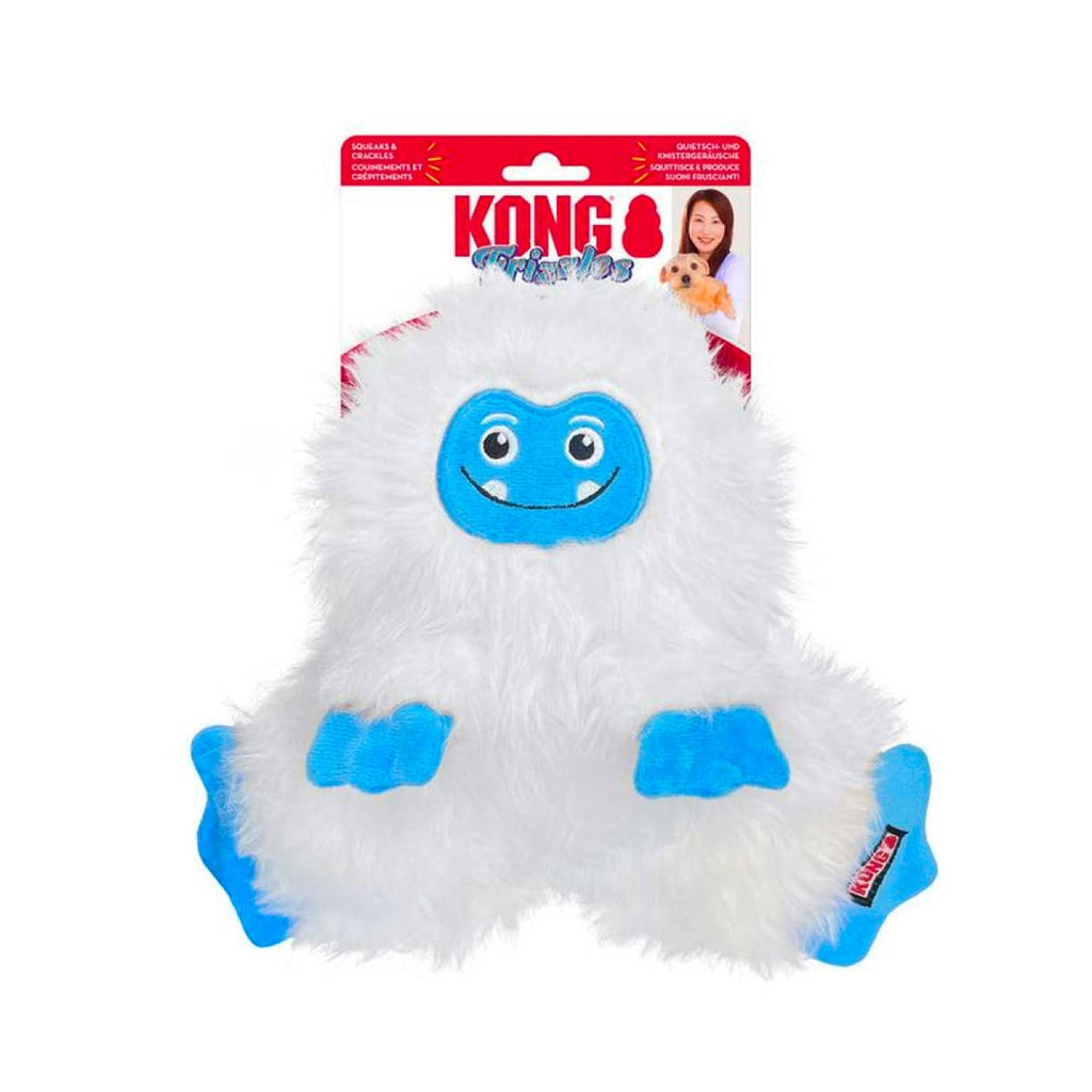 KONG Holiday Frizzles Yeti Dog Toy - Medium/Large