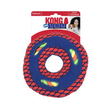 KONG Sneakerz Sport Disc with Rope Dog Toy