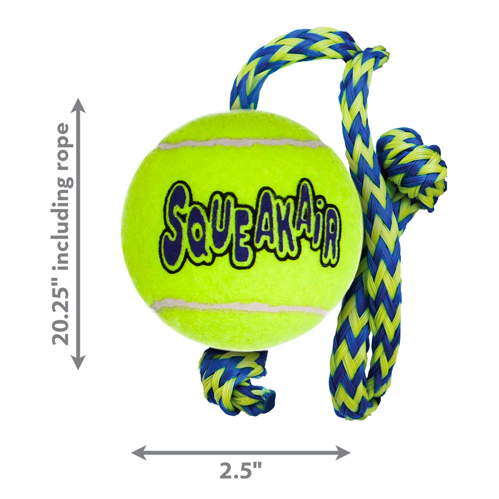 KONG SqueakAir® Ball with Rope