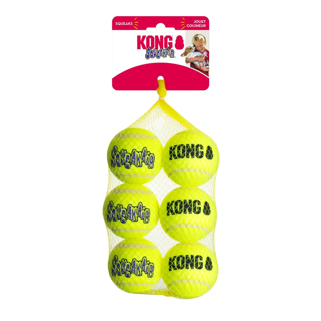 KONG SqueakAir Balls Medium-Net of 6 Balls