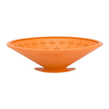 Load image into Gallery viewer, LickiMat 19cm Orange Splash Slow Dog Feeder Bowl