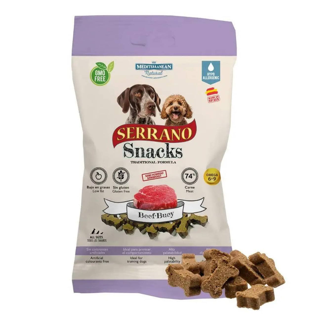 Mediterranean Natural Serrano Snacks Dog Treat - Beef 100g