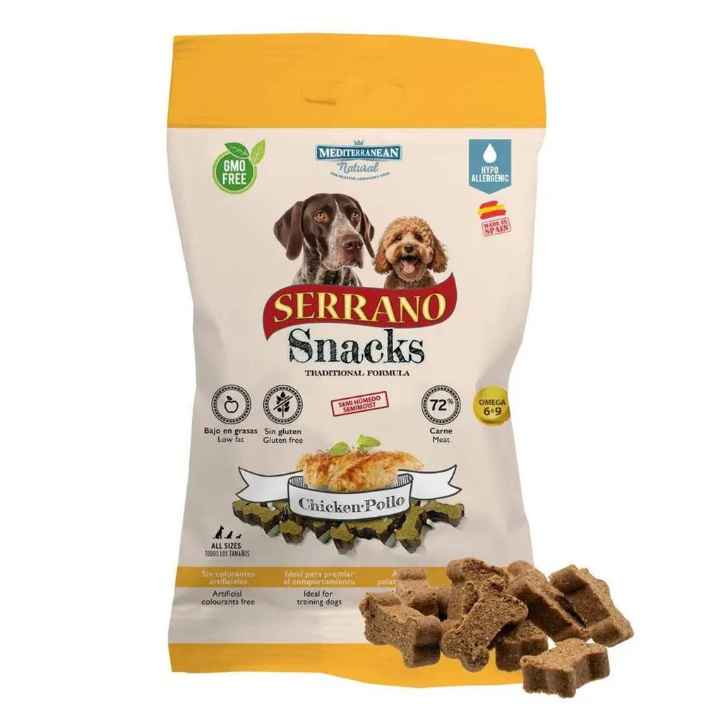 Mediterranean Natural Serrano Snacks Dog Treat - Chicken 100g