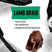 Load image into Gallery viewer, NAW Lamb Braid Natural Dog Treats 100g