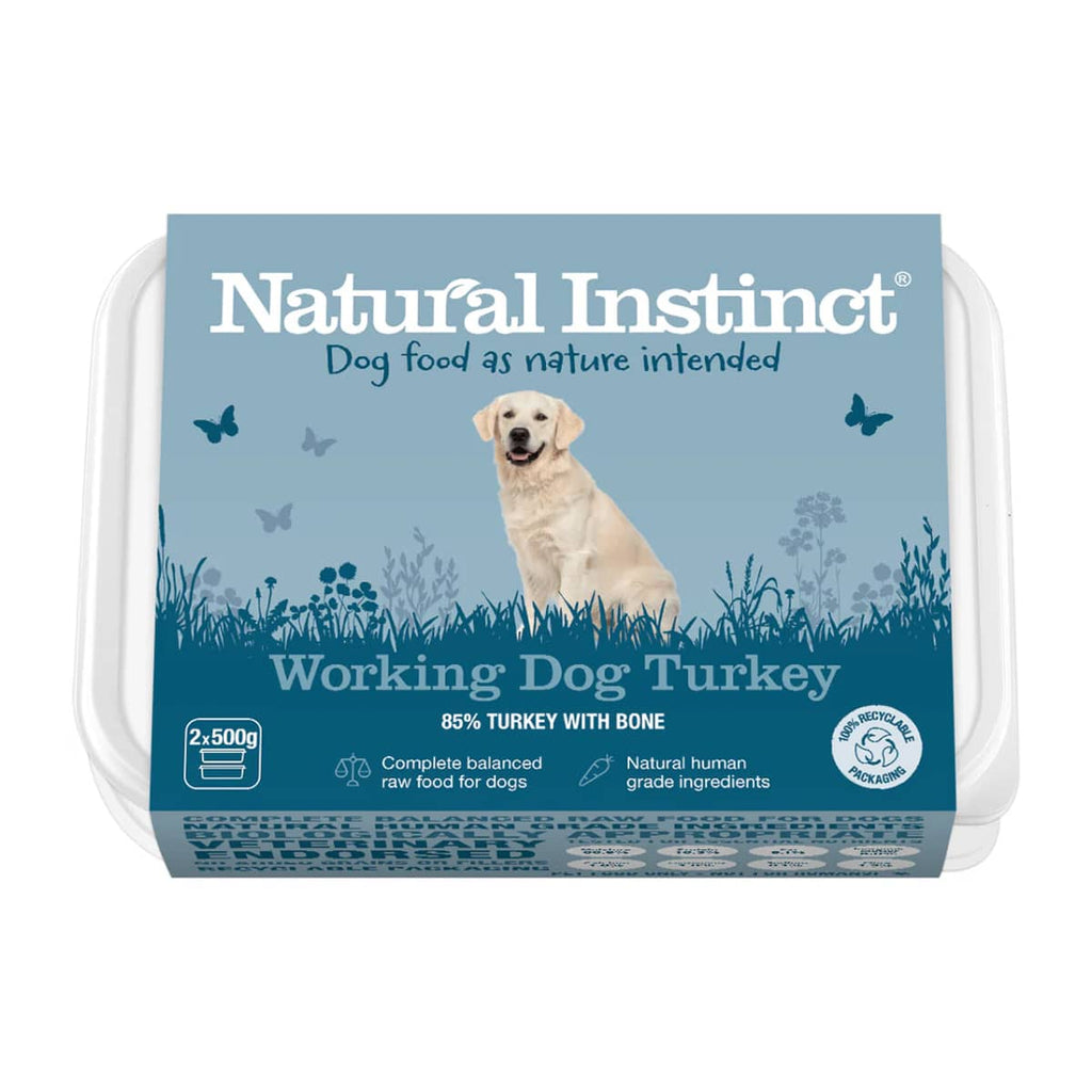 Natural Instinct Working Dog Turkey 2x500g
