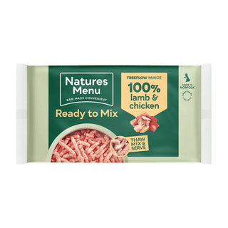 Natures Menu 100% Lamb and Chicken Freeflow Mince for Adult Dogs 2.1kg