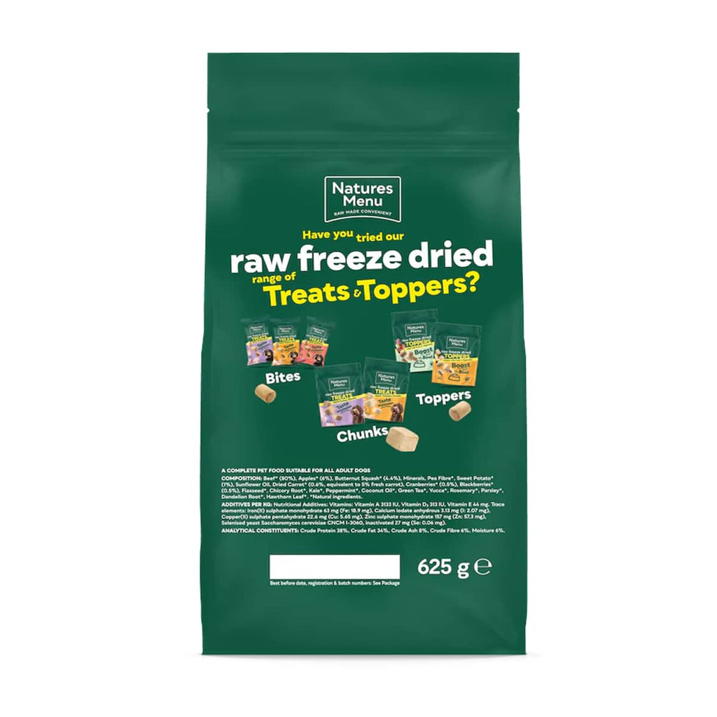 Natures Menu 80/20 Beef Freeze Dried 625g